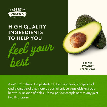 Swanson AvoVida - Avocado & Soybean Unsaponifiables for Joint Health & Mobility | 60 Caps