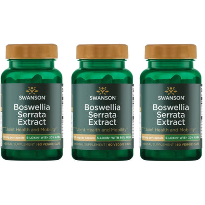 Swanson Boswellia Serrata Extract 125 mg – 60 Veg Caps – 3 Pack