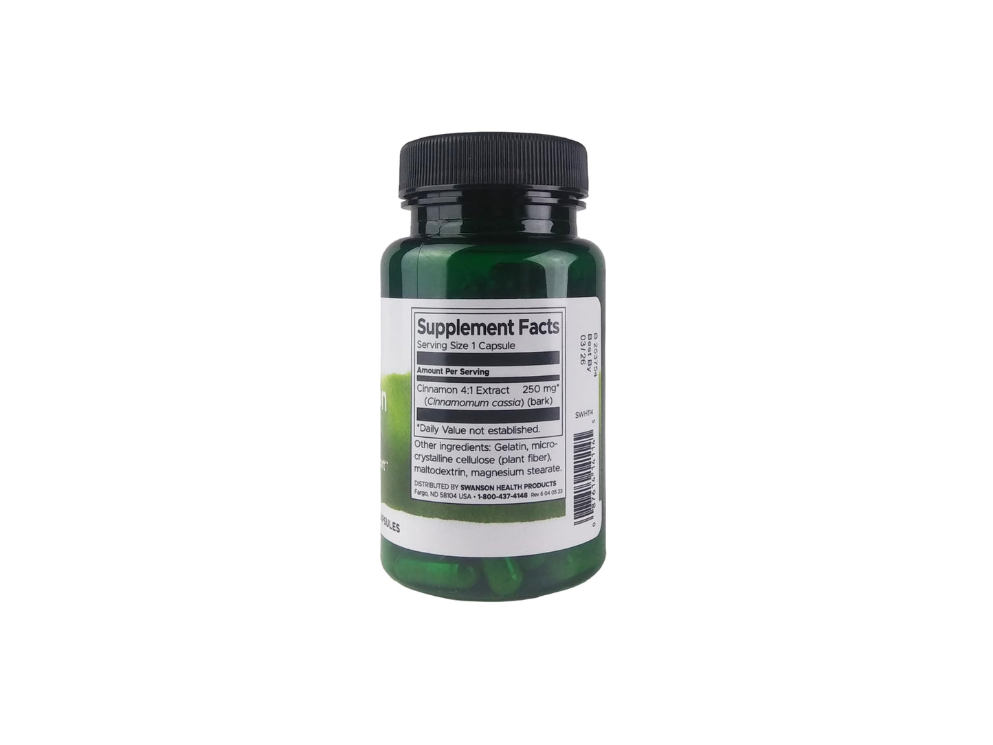 Swanson Cinnamon Extract 250mg (90 Capsules) – 2 Pack