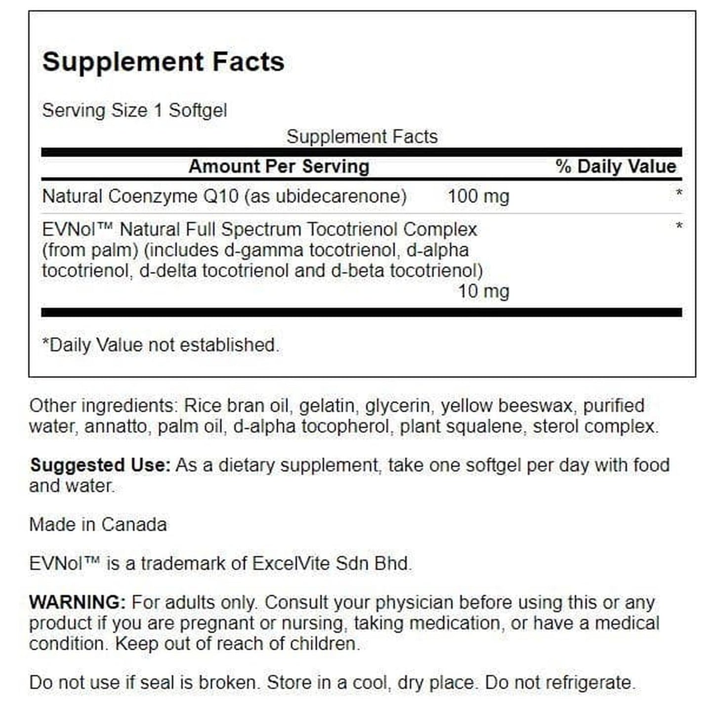 Swanson CoQ10 100 mg with 10 mg Tocotrienols – 60 Softgels (Pack of 2)