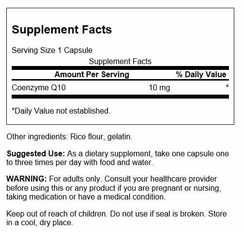 Swanson CoQ10 - Mini Cap 10 mg 100 Caps (3 Pack)