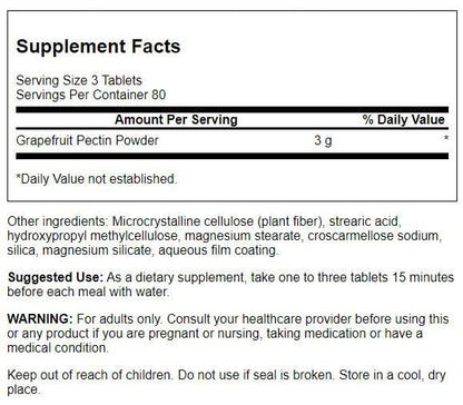 Swanson Diet Grapefruit Pectin 1000MG | 240 Tablets