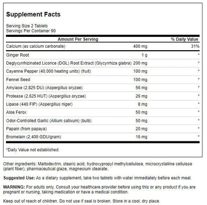 Swanson Condition Digestive Essentials 180TB – Digestive Support & Enzymes