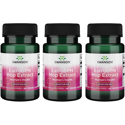 Swanson Estro8Pn Hop Extract 10 mg – 60 Veg Caps (3 Pack) for Menopause Support