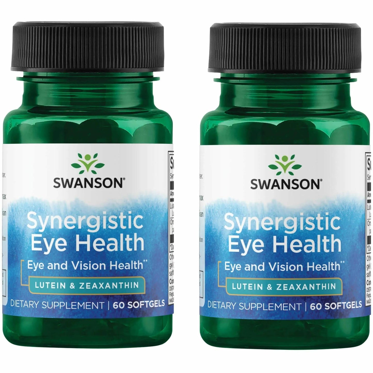 Swanson Lutein & Zeaxanthin Synergistic Eye Health - 60 Softgels (2 Pack)