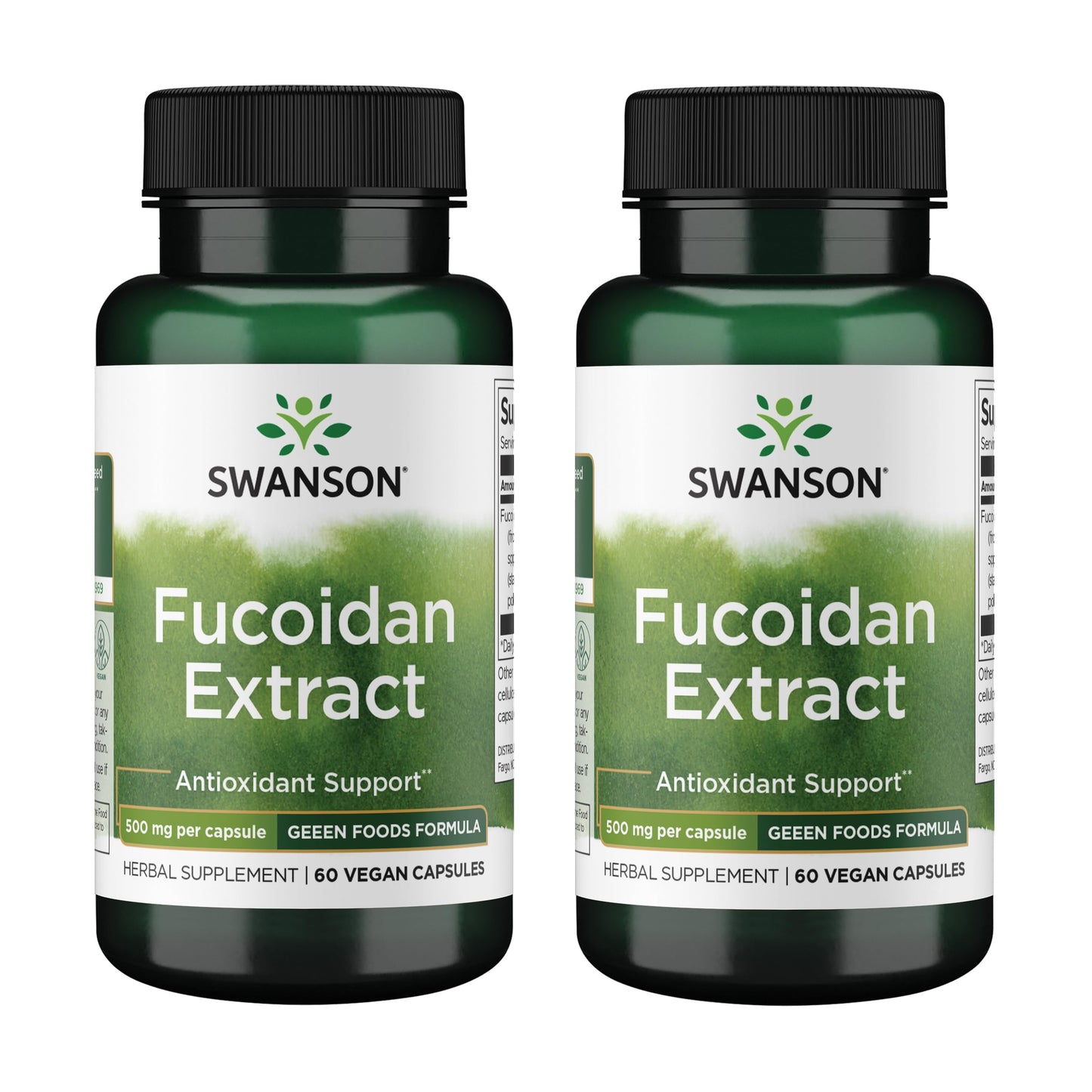 Swanson Fucoidan Extract 500mg - Immune Support (60 Veggie Caps) 2 Pack