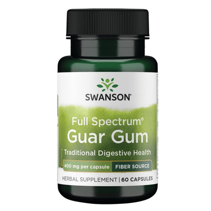 Swanson Full Spectrum Guar Gum 400 mg - 60 Capsules