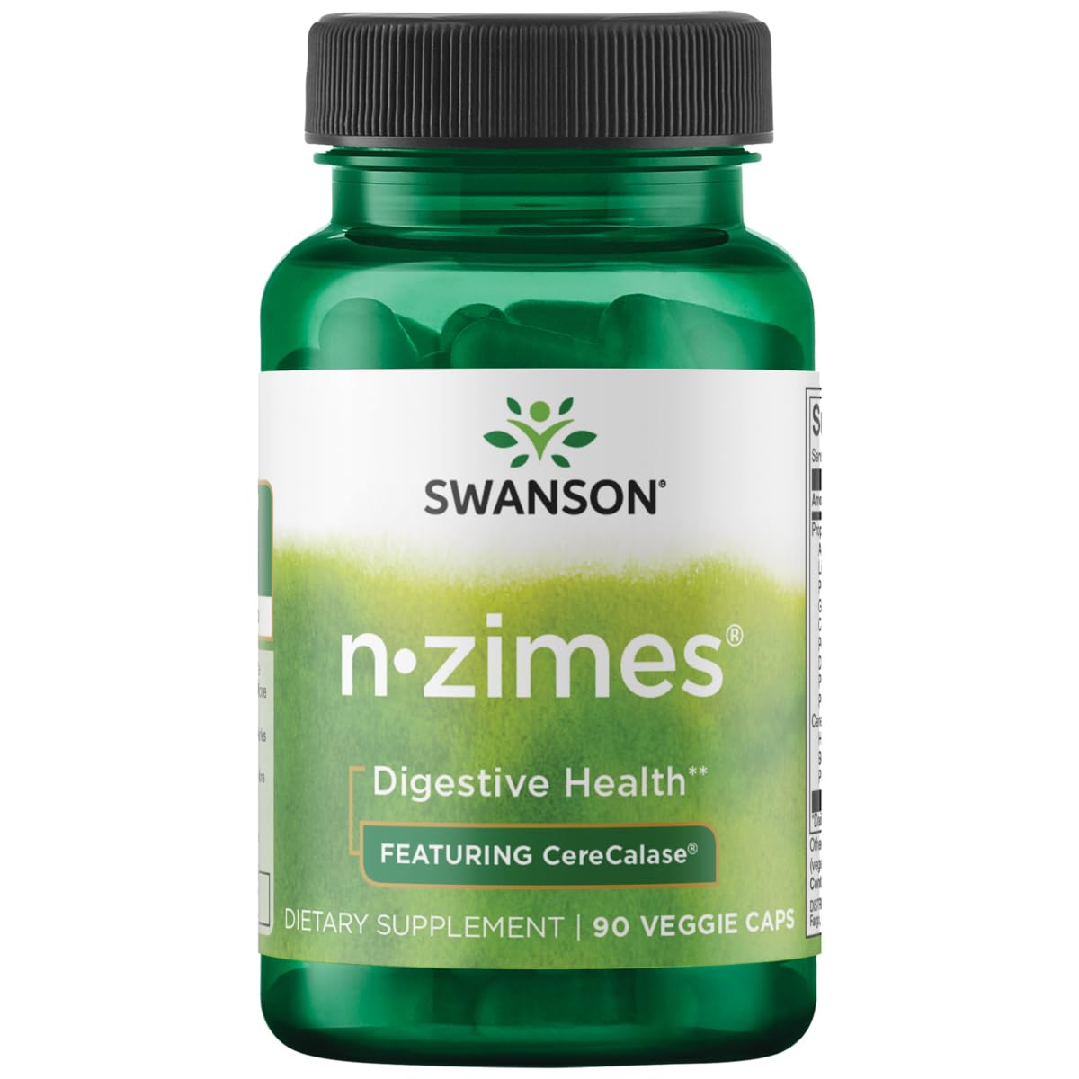 Swanson Full Spectrum N-Zimes 90 Veg Capsules Enzyme - Vegetarian Digestive Support