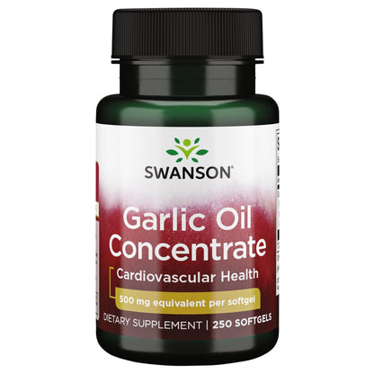 Swanson Garlic Oil - Equivalent to 500 Milligrams, 250 Sgels