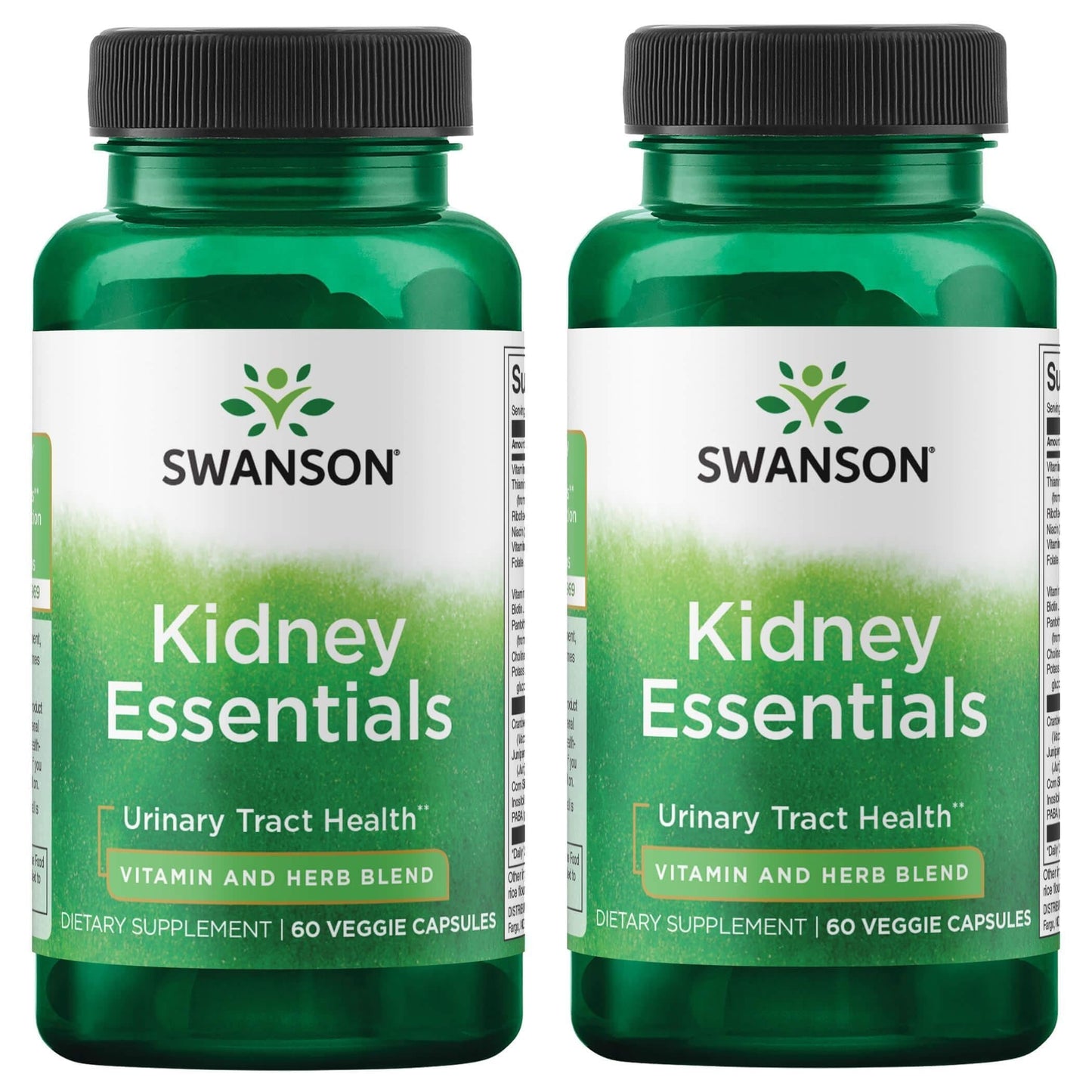 Swanson Kidney Essentials 60 Veg Capsules (2 Pack) - Kidney Support