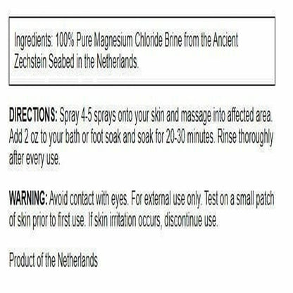 Swanson Magnesium Oil Spray – Zechstein Formula, Soothes Muscles & Skin, Sleep Support (8 fl oz)