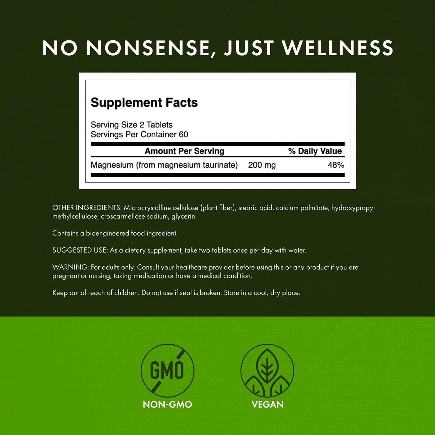Swanson Magnesium Taurate Mineral Supplement - 120 Tablets (100 mg) - 4 Pack