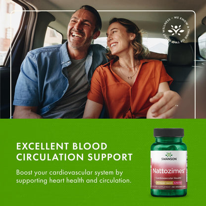 Swanson Nattozimes Triple-Strength 195 mg / 6750 FU – 60 Veg Capsules (Pack of 6)