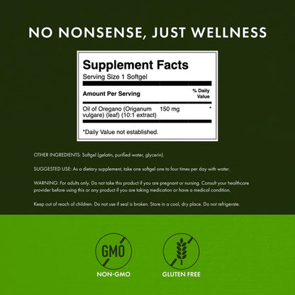 Swanson Oregano Oil 10:1 Extract – 120 Softgels (3 Pack)
