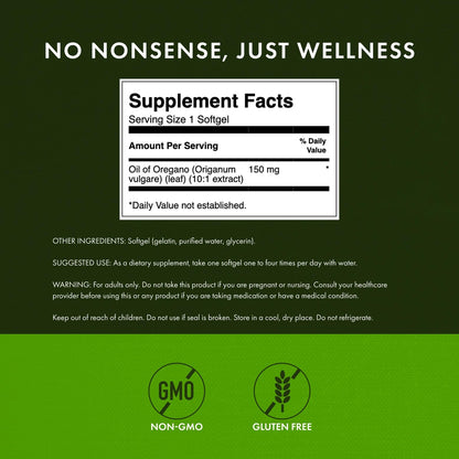 Swanson Oregano Oil 10:1 Extract | Digestive & Respiratory Support | 120 Softgels (2 Pack)