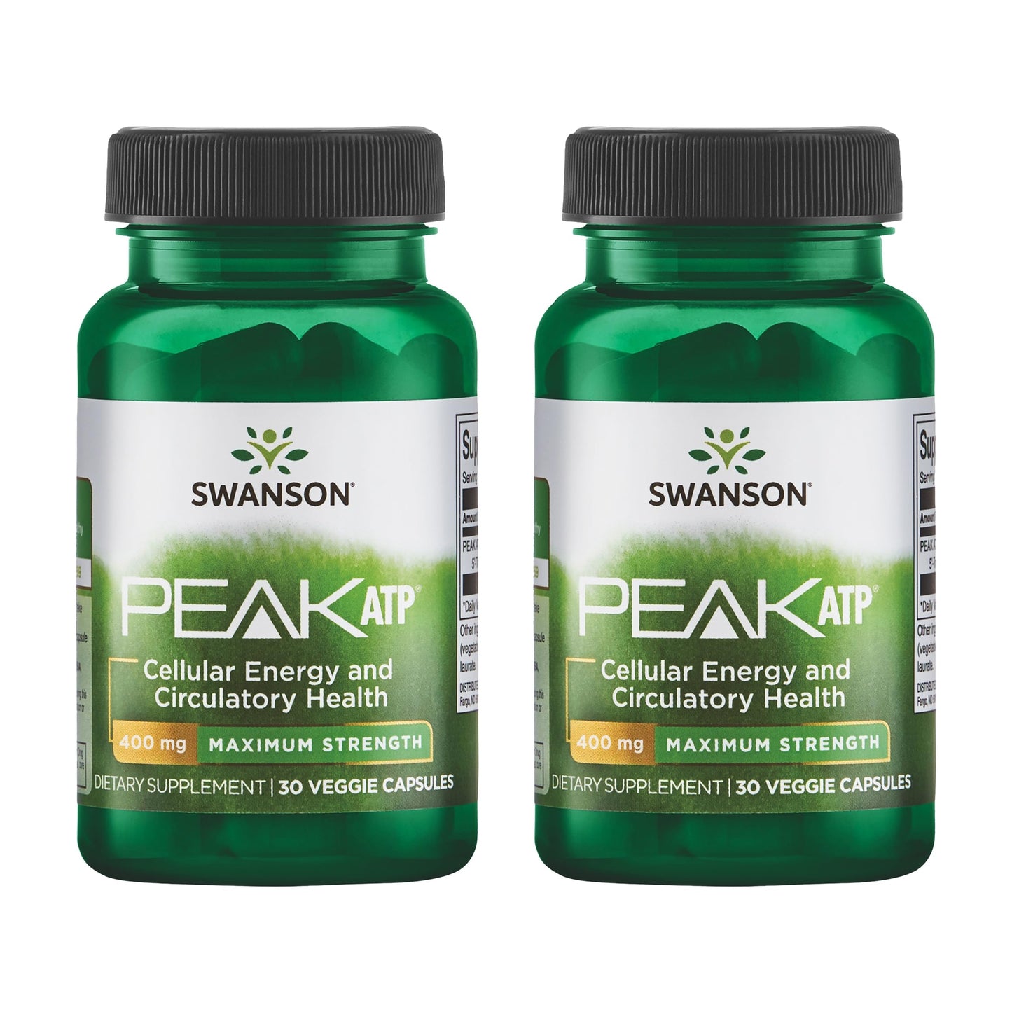 Swanson Peak ATP 400 mg - 2 Pack | Energy & Circulation Support