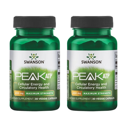 Swanson Peak ATP 400 mg - 2 Pack | Energy & Circulation Support