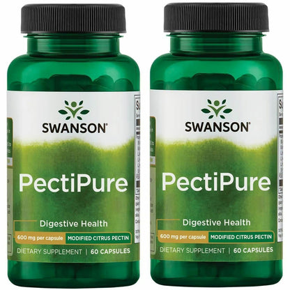 Swanson PectiPure Modified Citrus Pectin – Digestive & Cellular Support (600 mg) 2-Pack