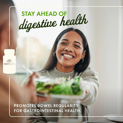Swanson Psyllium Husk Dietary Fiber Supplement 610 mg 300 Capsules - 4 Pack