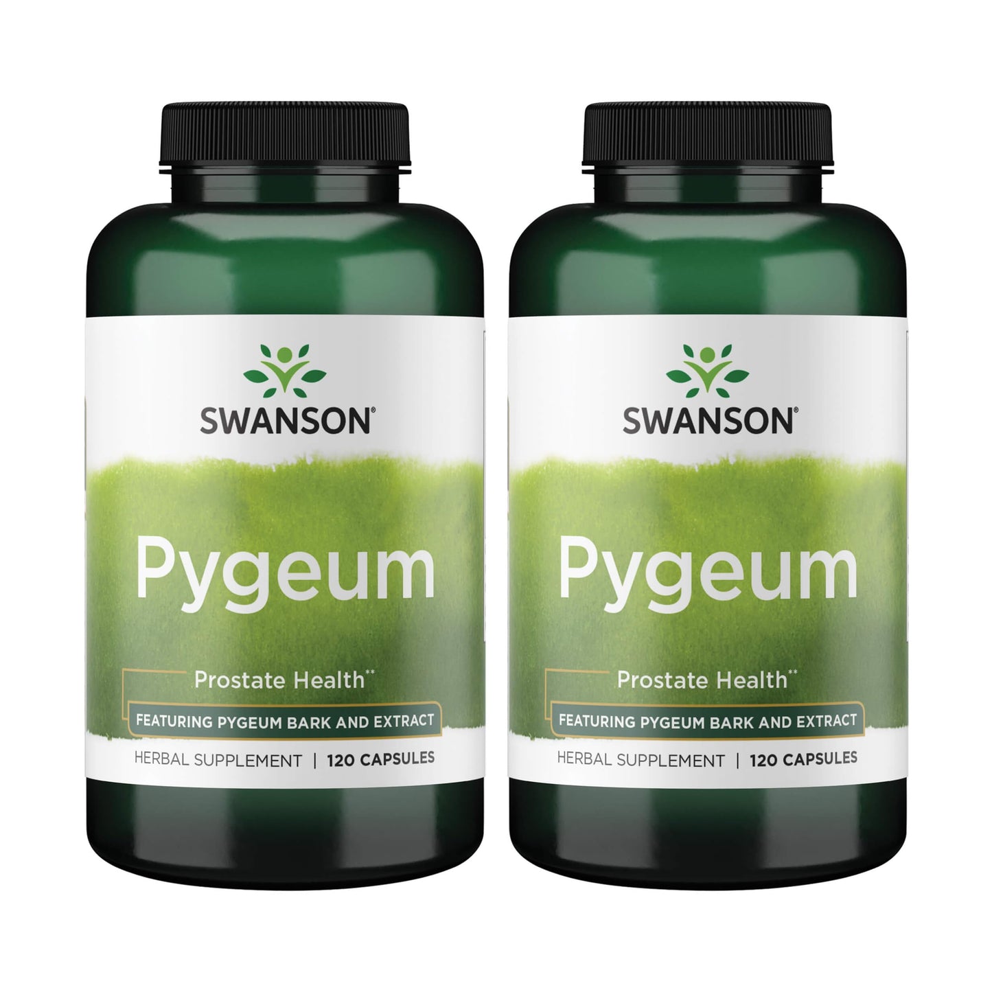 Swanson Pygeum - Men's Health Herbal Supplement (120 Caps, 400 mg) 2-Pack | Non-GMO