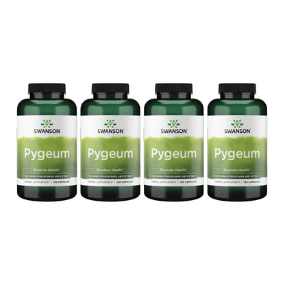 Swanson Pygeum - Herbal Men's Health Supplement (4-Pack, 120 Capsules, 400 mg)