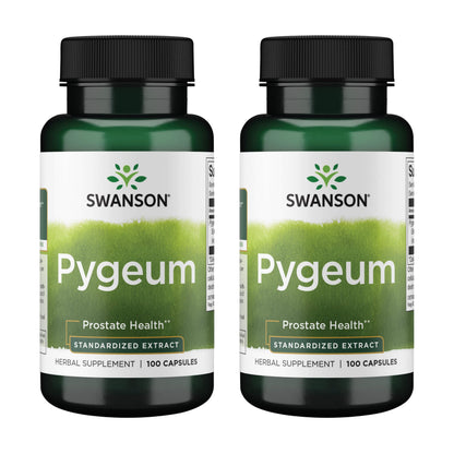 Swanson Pygeum - Prostate & Urinary Health Support | 2 Pack, 100 Capsules, 125 mg