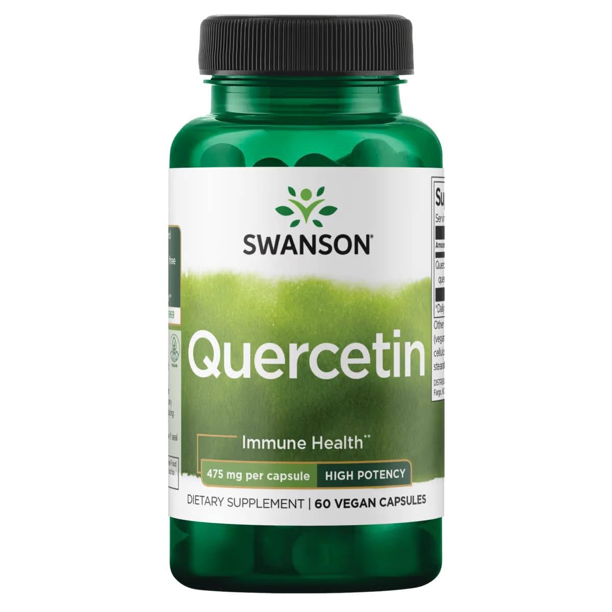 Swanson High Potency Quercetin - 60 Veggie Capsules | Antioxidant Support