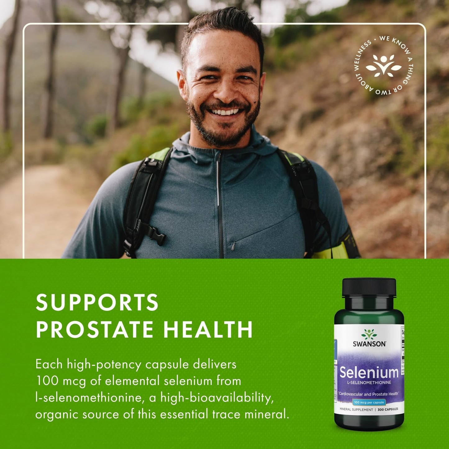 Swanson Selenium (L-Selenomethionine) - 2 Pack, 300 Capsules, 100mcg - Heart & Prostate Support