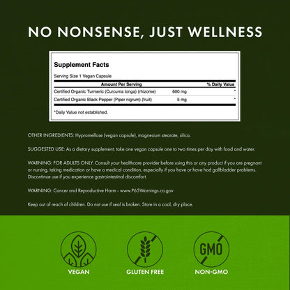 Swanson Premium- Turmeric & Black Pepper - Antioxidant, Digestion & Joint Support - 90 Veg Caps (2 Pack)