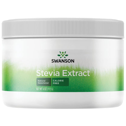 Swanson Stevia Ext Powder Calorie Free 4 oz | All-Natural Stevia Extract
