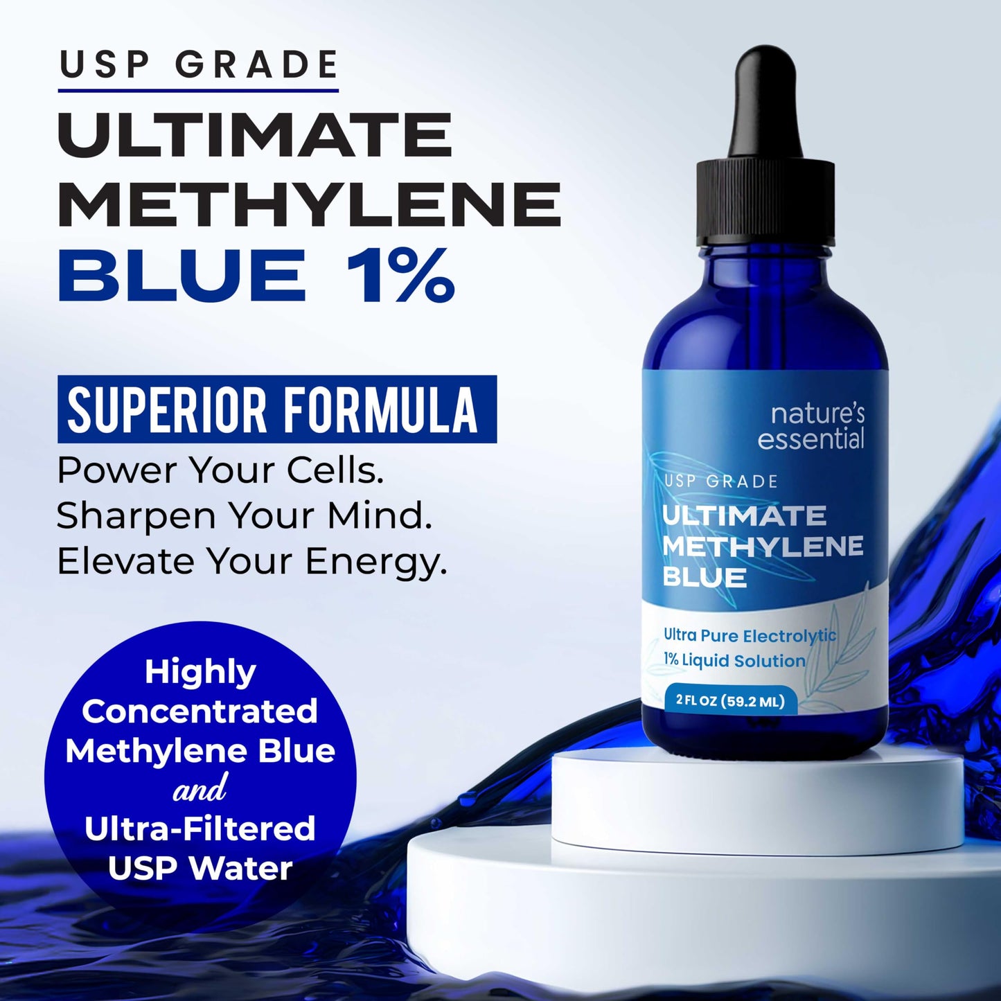 Sweat & Soul Methylene Blue 2oz – USP Grade, Made in USA