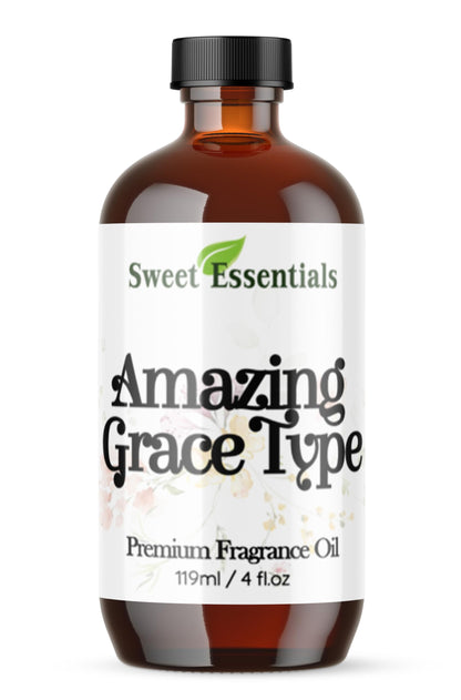 Amazing Grace Type Fragrance Oil 4oz by Sweet Essentials | Premium Aromatherapy, DIY, Diffuser & Home Scents