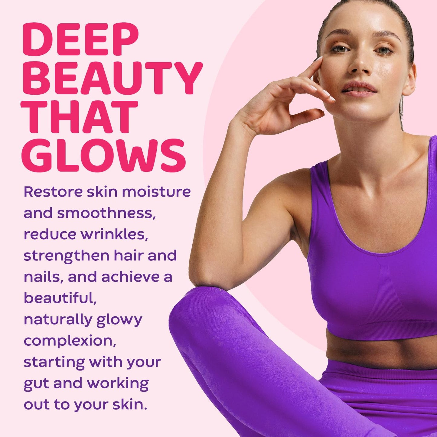Sweet'N Glow Zero Calorie Sugar Free Collagen Booster – 30 Servings (Unflavored)