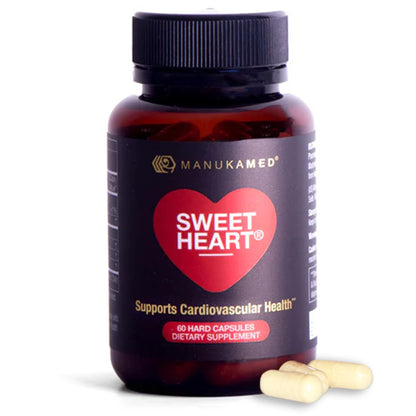 SweetHeart Natural Cholesterol Support Supplement – Manuka Honey Modified Royal Jelly Peptides, 60 Capsules | New Zealand Manuka Honey