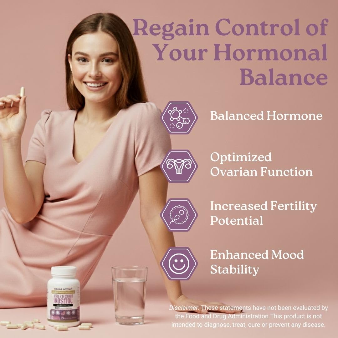 Swiss Activa+ Myo-Inositol & D-Chiro Inositol – Hormone Balance, PCOS & Menstrual Support (30 Days)