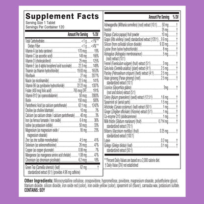Swisse Daily Multivitamin for Women | 47 Vitamins, Antioxidants & Adaptogens