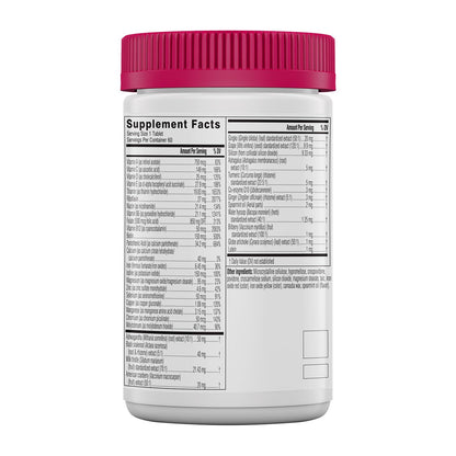 Swisse Daily Multivitamin for Women 50+ | 41 Vitamins, Adaptogens + Immune & Energy Support | 60 Tablets