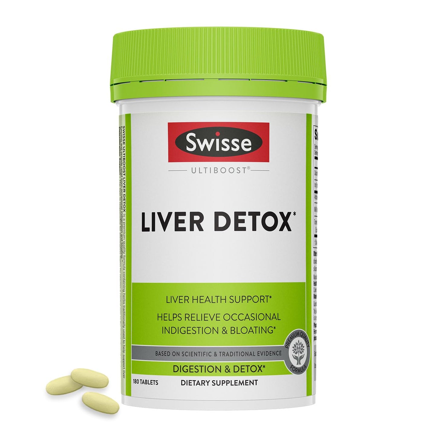 Swisse Milk Thistle Liver Cleanse & Detox | Liver Support | Turmeric & Artichoke Extract | 180 Pills