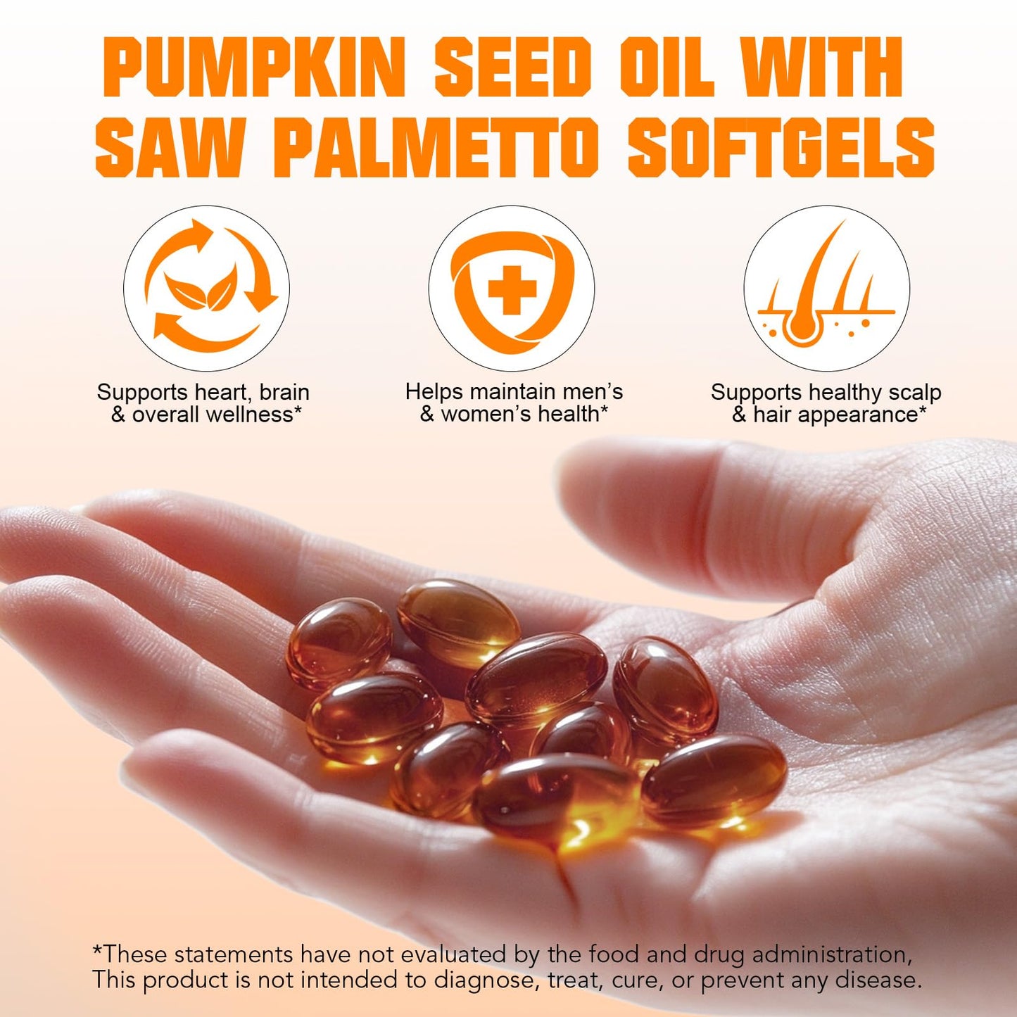 SXOSXO Pumpkin Seed Oil Capsules 1000mg with Saw Palmetto | Hair, Bladder & Prostate Support