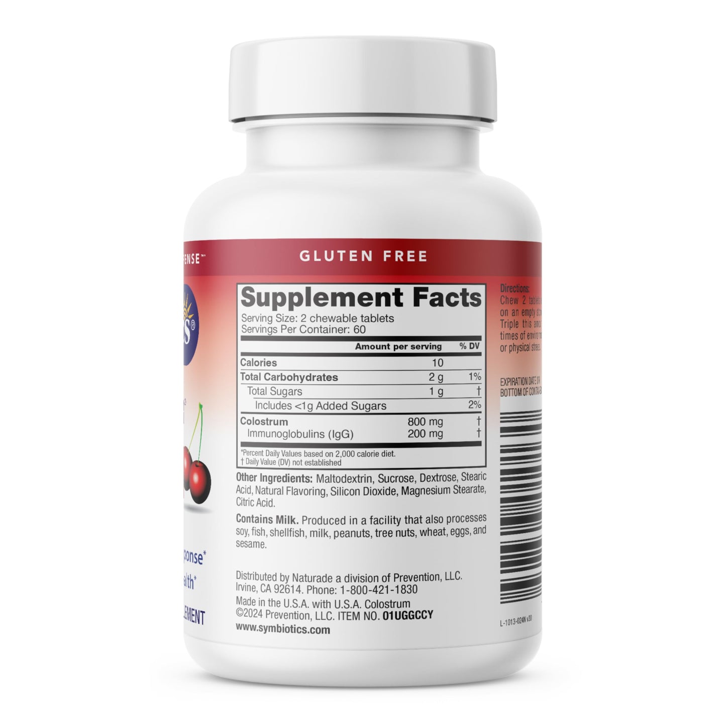 Symbiotics Colostrum 120ct Chewables Plus – Immunity & Digestion