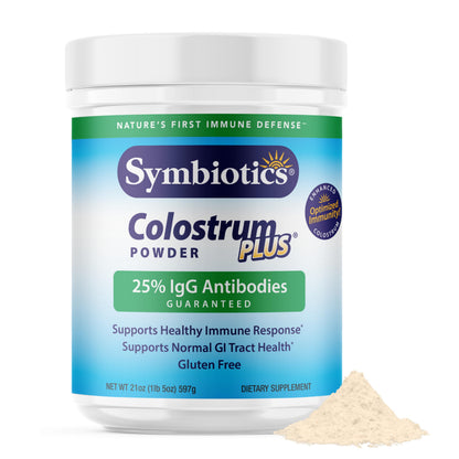 Symbiotics Colostrum Plus Powder – Immune Support & Gut Health, 21 oz (595 g)