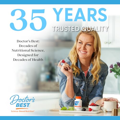 Doctor's Best Bacopa with Synapsa – Supports Cognitive Performance | Non-GMO, Gluten Free, Soy Free, Vegan | 60 Veggie Caps