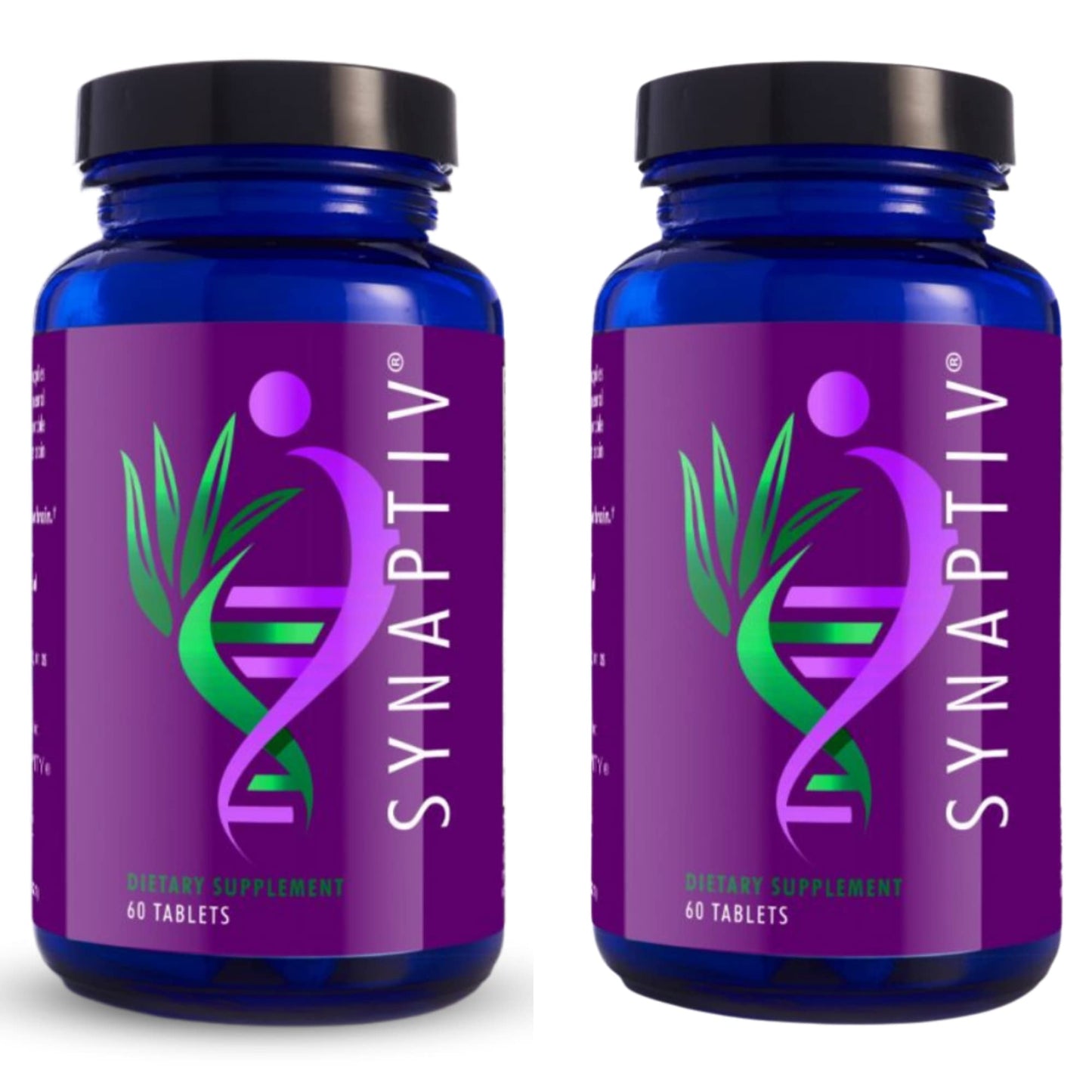 Youngevity Synaptiv Brain Support 12-in-1 – Ginkgo, Huperzine, Bacopa, Quercetin + Antioxidant Vitamins – 60 Count (Pack of 2)
