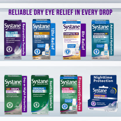 Systane Balance Lubricant Eye Drops – Restorative Formula Twin Pack (0.33 fl oz x 2)