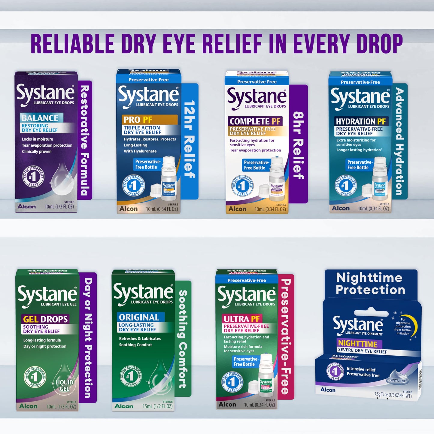 Systane Balance Lubricant Eye Drops – Restorative Formula Twin Pack (0.33 fl oz x 2)