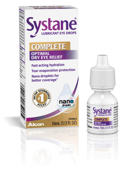 Systane Complete Lubricant Eye Drops 10 ml | Fast Hydration & Dry Eye Relief