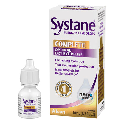 Systane Complete Lubricant Eye Drops 10 ml | Fast Hydration & Dry Eye Relief