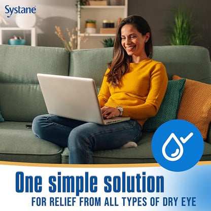 Systane COMPLETE PF Preservative-Free Dry Eye Drops – 2 x 10 mL, Safe with Contacts