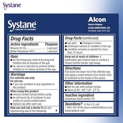Systane Nighttime Lubricant Eye Ointment 3.5g Tube | Overnight Dry Eye Relief