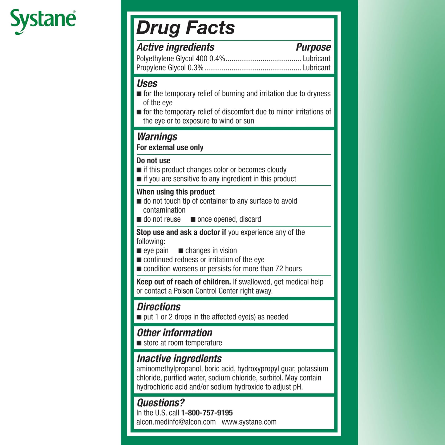 Systane Ultra Lubricant Eye Drops – 60 Count | Extended Protection & Fast Relief